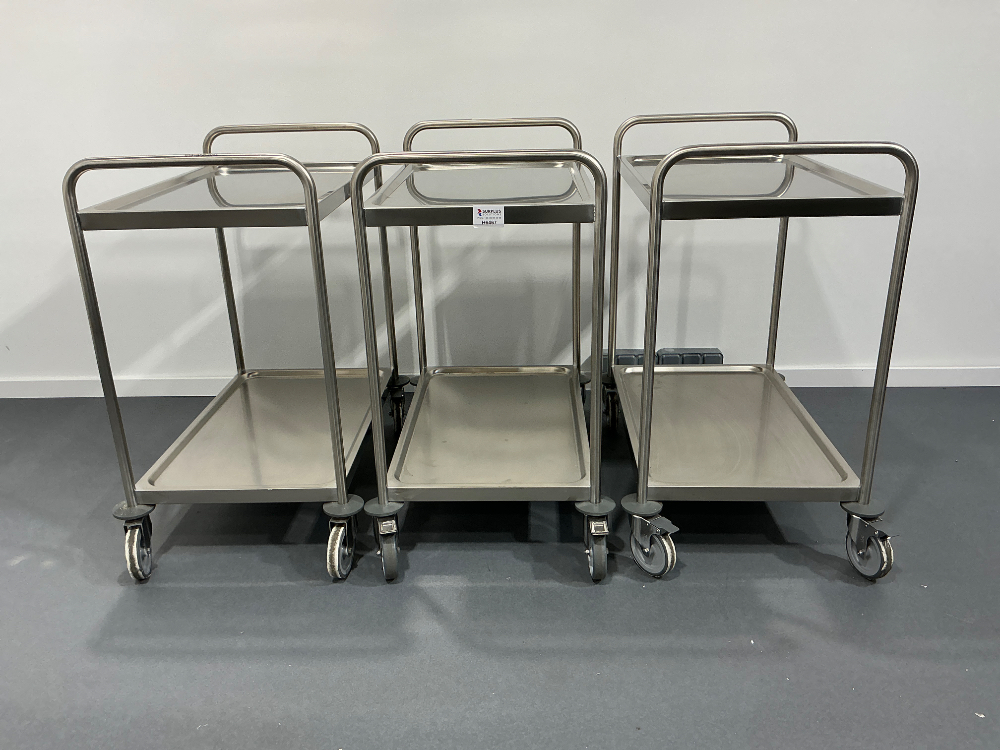 Image of Abovo Set of 3 Trolley ( 2 shelves ; 800 x 500 x 960mm ) Carts, Racking, and Shelving